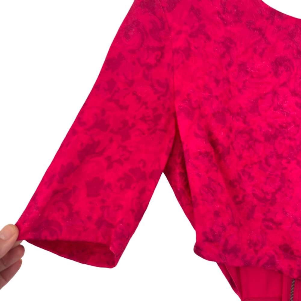 ALICE + OLIVIA Stella Cutout Midi Dress in Pink Size 2 - Picture 8 of 15